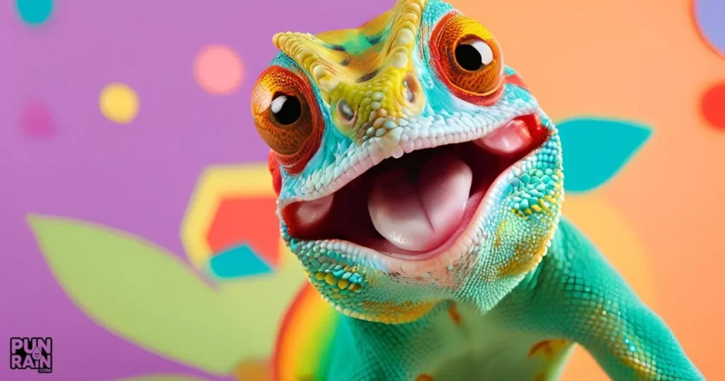 Funny Chameleon Puns