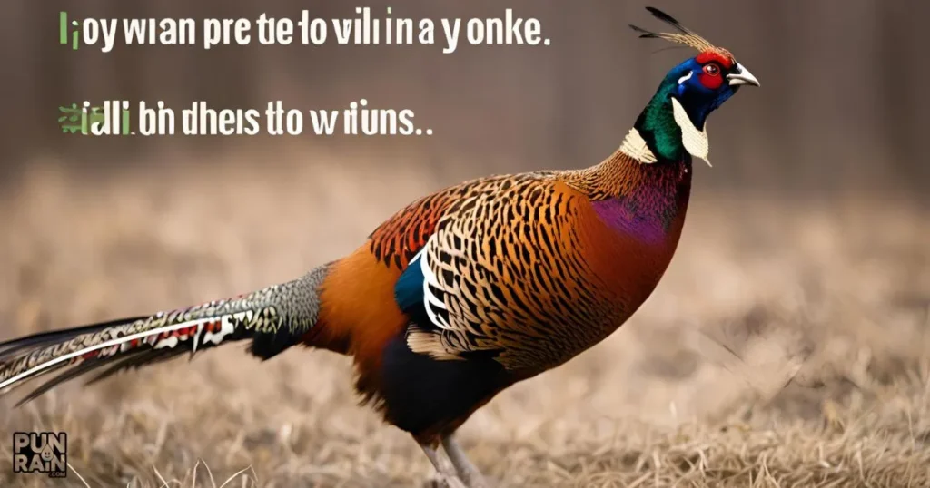 Pheasant Puns Captions